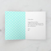 Je hebt mijn hartkaart laten zien (Turquoise) Kaart (Binnen)