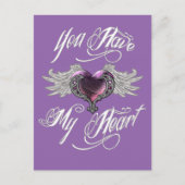 Je hebt mijn hartroze briefkaart (Voorkant)