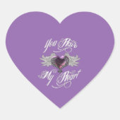 Je hebt mijn hartroze hart sticker (Voorkant)