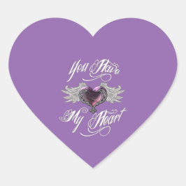 Je hebt mijn hartroze hart sticker