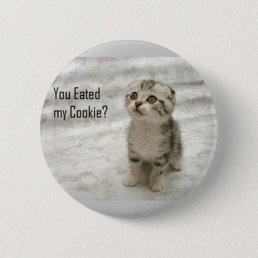 Je hebt mijn koekjesButton gehad Ronde Button 5,7 Cm (Voorkant)
