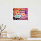 "Je hebt mijn kop met olie" Psalm 23:5 profetisch Poster (Keuken)