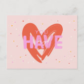 Je hebt mijn liefde Valentijnsdag Briefkaart (Voorkant)