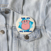 Je hebt mijn moeder gegeten ronde button 7,6 cm (In situ)