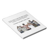 Je hebt mijn rug, ik heb je. notitieblok (Schuin)