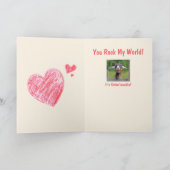 Je hebt mijn wereldgeitesteentekst Valentijn Feestdagen Kaart (Binnen)