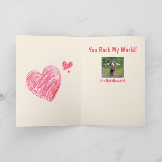 Je hebt mijn wereldgeitesteentekst Valentijn Feestdagen Kaart (Binnen)