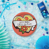 je hebt m'n pizza hart gestolen. papieren bordje (Feest)