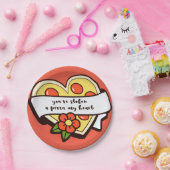 je hebt m'n pizza hart gestolen. papieren bordje (Feest)