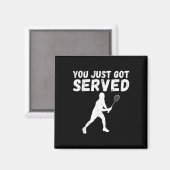 Je hebt net badminton geserveerd magneet (Voorkant / Achterkant)