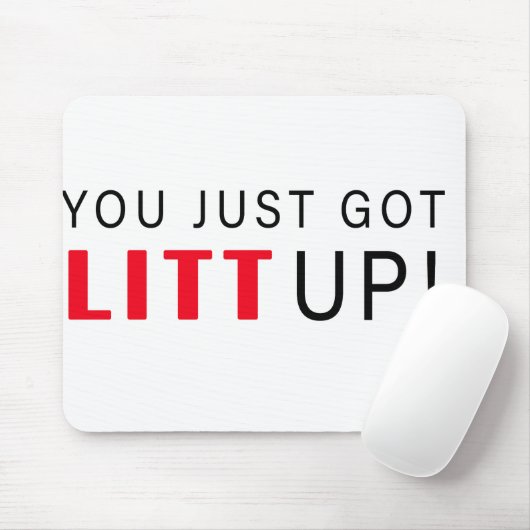 Je hebt net een litt omhoog. muismat (Met muis)