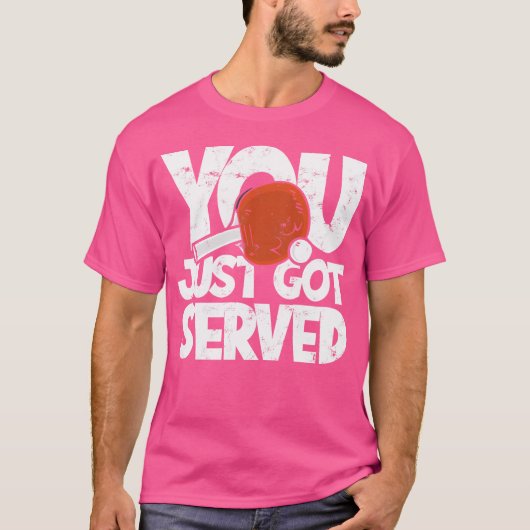 Je hebt net geserveerd - Pingpong Racquet Ball Spo T-shirt (Voorkant)