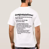 Je hebt net het spel verloren (licht) t-shirt (Achterkant)