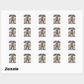 Je hebt net je laatste biscuit gebotterd – Grappig Vierkante Sticker (Vel)
