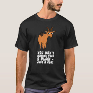 Je hebt niet altijd een plan nodig met alleen maar t-shirt