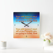 Je hebt nog steeds niet ontmoet.. vierkante klok (Huis)