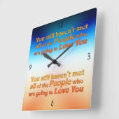 Je hebt nog steeds niet ontmoet.. vierkante klok (Hoek)