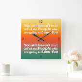 Je hebt nog steeds niet ontmoet.. vierkante klok (Huis)