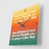 Je hebt nog steeds niet ontmoet.. vierkante klok (Hoek)