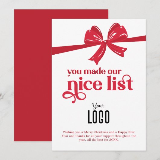 Je hebt onze vriendschappelijke e-mailkaart gemaak feestdagenkaart (Voorkant / Achterkant)