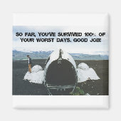 Je hebt overleven magneet (Voorkant)