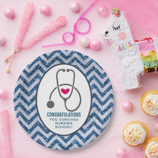 Je hebt overlevende verpleegschool stethoscoop papieren bordje (Feest)