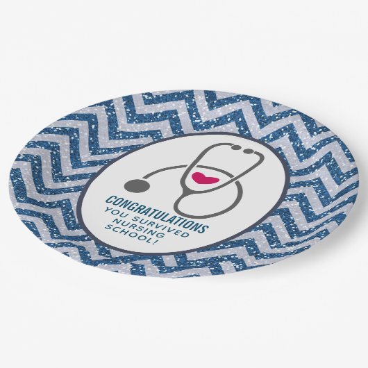 Je hebt overlevende verpleegschool stethoscoop papieren bordje (Gekanteld)