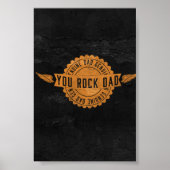 Je hebt papa Oranje zwart Emblem Poster (Voorkant)