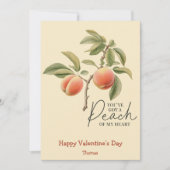 Je hebt perzik van mijn hart grappige Valentijnsda Feestdagenkaart (Voorkant)