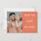 Je hebt plannen Funny Huwelijk Save The Date (Voorkant)