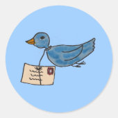 Je hebt post ronde sticker (Voorkant)