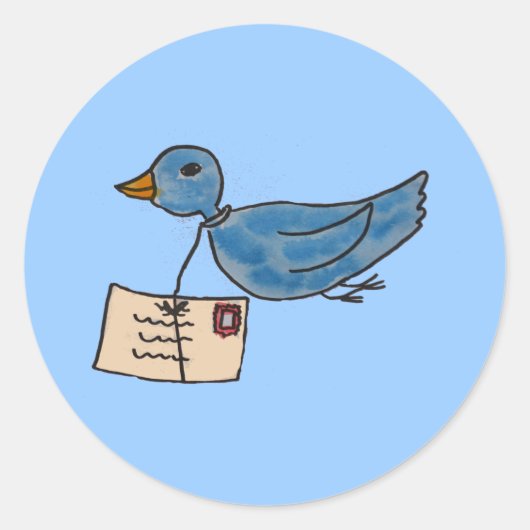 Je hebt post ronde sticker (Voorkant)