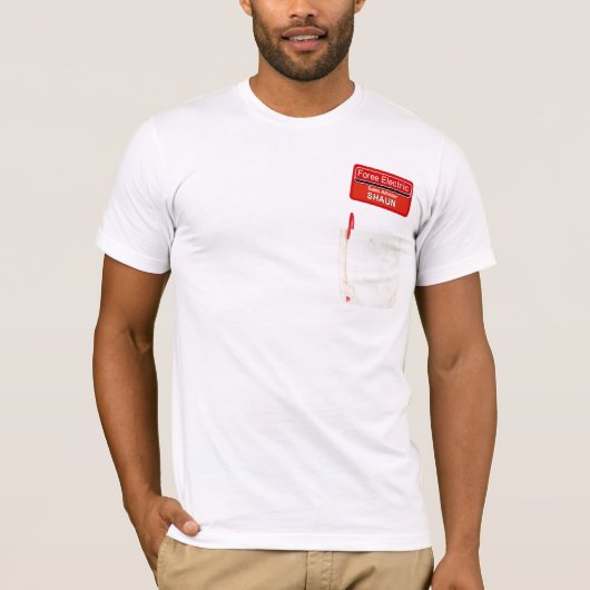 Je hebt rood op je. t-shirt (Voorkant)