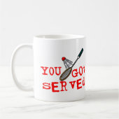 Je hebt Served Badminton Koffiemok (Links)