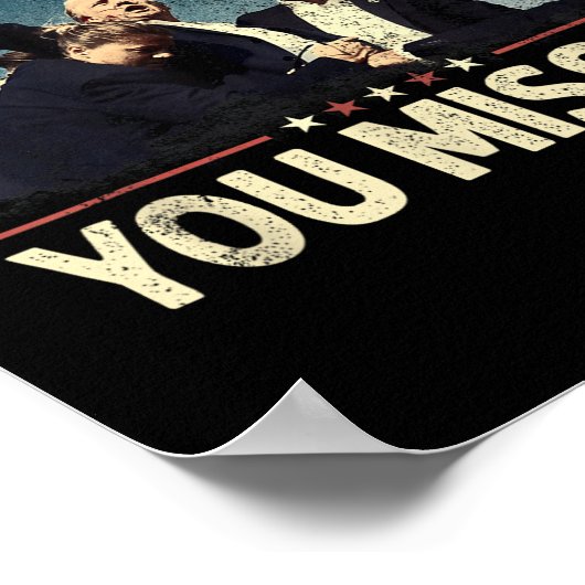 Je hebt Shirt gemist, je hebt Trump 2024 gemist Poster (Hoek)