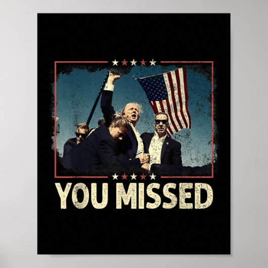 Je hebt Shirt gemist, je hebt Trump 2024 gemist Poster (Voorkant)