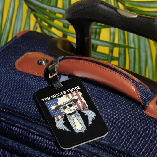 Je hebt twee keer de Westerne Trump Cowboy Trump 2 Bagagelabel (Voorkant Insitu 1)