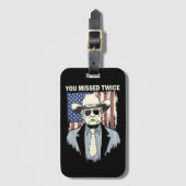 Je hebt twee keer de Westerne Trump Cowboy Trump 2 Bagagelabel (Voorkant (verticaal))