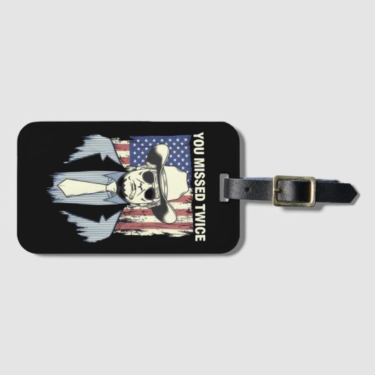 Je hebt twee keer de Westerne Trump Cowboy Trump 2 Bagagelabel (Voorkant (horizontaal))