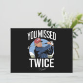 Je hebt twee keer gemist Golf 2024 stem Trump heef Kaart (Staand voorkant)