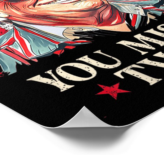 Je hebt twee keer Western Cowboy Trump 20 gemist Poster (Hoek)