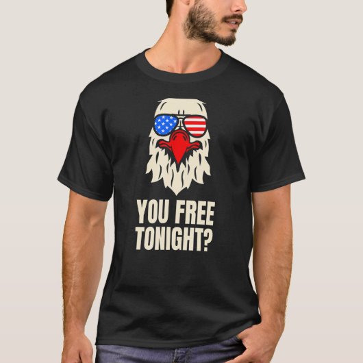 Je hebt vanavond de Amerikaanse patriottische Bald T-shirt (Voorkant)