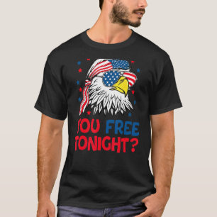 Je hebt vanavond de Amerikaanse vlag op 4 juli vri T-shirt