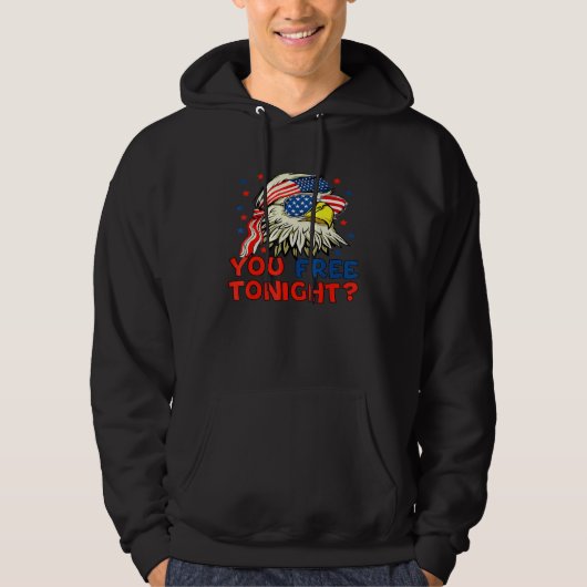 Je hebt vanavond vrijgelaten, Eagle Mullet Amerika Hoodie (Voorkant)