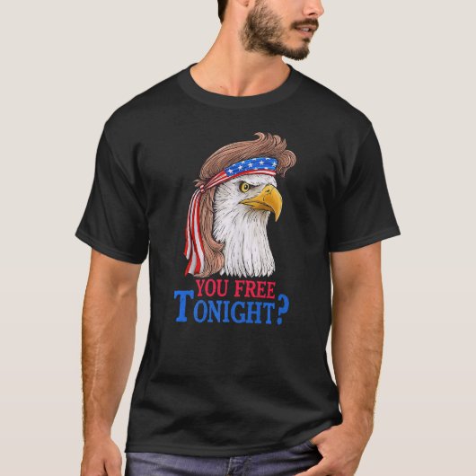 Je hebt vanavond vrijgelaten, Eagle Mullet Amerika T-shirt (Voorkant)