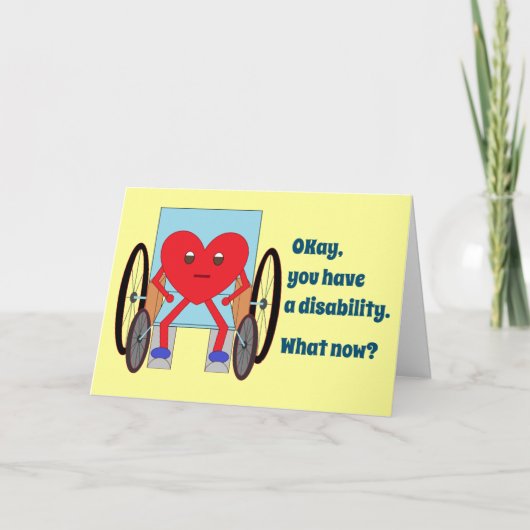 Je hebt veel hart: Handicap Kaart (Voorkant)