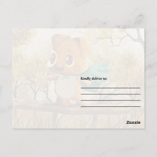 Je hebt vleugels gewoon vliegen kleine hond inspir briefkaart (Achterkant)