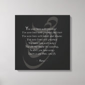 Je hebt vleugels Rumi wijsheid Canvas Afdruk (Voorkant)