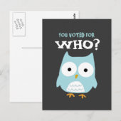 JE HEBT VOOR WIE GESTEMD? BRIEFKAART (Voorkant / Achterkant)