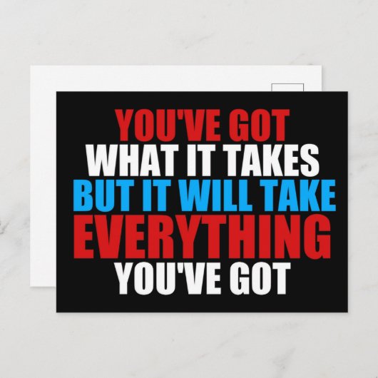 Je hebt wat er nodig is - Inspirerend Briefkaart (Voorkant / Achterkant)